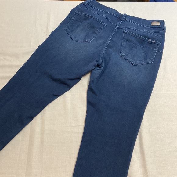 Seven7 Womens Booty Shaper Dark Denim Stretch Skinny Jeans - EUC Size 12 - Picture 13 of 15